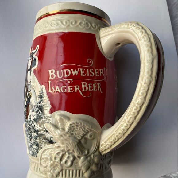 Budweiser 2015 35th Anniversary Edition Beer Stein First Snow of the Season - Picture 12 of 12